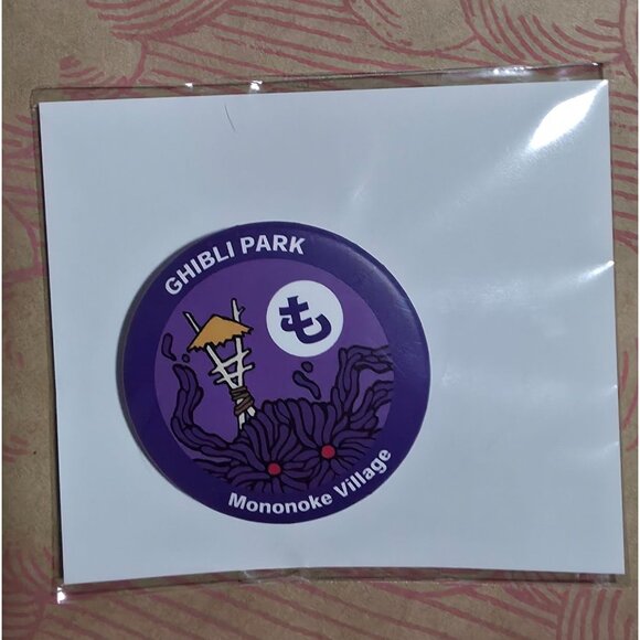 NEW Studio Ghibli Park Japan Exclusive Mononoke Village TAKARI DEMON Pin Badge - Picture 2 of 5